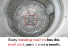 Every washing machine has this small part, open it once a month, clothes will smell fresh, machine will be more durable and cleaner